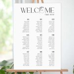 Marion Wedding Seating Chart Custom Foamex Or Correx Sign