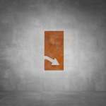 Arrow Sign D05 - Rust - Powder Coated Aluminum