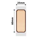 NB378 - - D101 Only - 25X60MM - 110 Wood Love Labels
