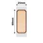 NB378 - NIIMBOT - D101 ONLY - 25X60MM - 110 WOOD LOVE LABELS