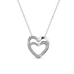 DESTINY Evie Heart Necklace With Swarovski Crystals