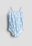 Patterned Swimsuit - Light Blue Floral