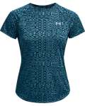 Women's Ua Speed Stride Printed Short Sleeve - Blue Note Md