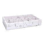 Confectionery Paper Drawer Box 31X17X5CM Marble Design