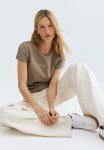 Fitted R-shirt - Beige Manhattan
