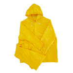 Yellow Two Piece Rubberised Rain Suit - S