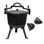 Minhaj – Cast Iron Pressure Cooker 4L With 2 Silicone Gloves