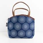 Shwe Large Lunch Cooler Bag - Navy Circles