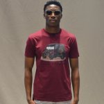 Pure Carro Tee Burgandy