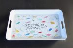 Go With The Flow Fish Enamel Tray 52X34CM