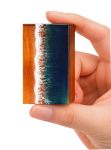 WOODY24INTO7 Ocean Theme Keepsake Urn MINI Urn For Small Ashes Ashes Sharing Box Keepsake