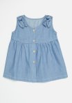 PoP Candy Button Down Denim Dress - Blue