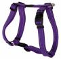 Rogz Utility Large 20mm Fanbelt Dog H-harness Purple Reflective