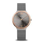 Ultra Slim Polished brushed Grey Women's Mesh Watch 18434-369