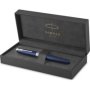 Sonnet Rollerball Pen - Fine Nib Black Ink Blue With Chrome Trim