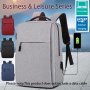 1pc Simple Business Men's Backpack With USB Charging Port & Grab Handle Casual Laptop Backpack For Going Out