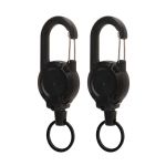 Retractable Keychain 2PCS Anti-theft Pull Rope Key Holder
