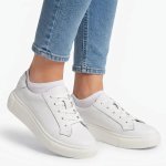 Bayley Leather Sneaker - White Pebble - 8