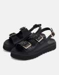 New Alicante Tonal Black Sandals - UK8 Black