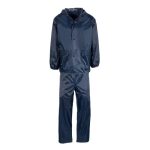 Rubberised Rainsuit Black navy - XL - Basil Manning