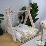 Changing Mat Cover Beige Dino Dinosaur Love In Desert Story