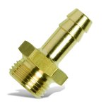 Gav Hose Tail Brass 1 4" MX8MM