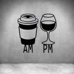 Coffee Am Wine Pm 2 - Grey L 600 X H 600MM