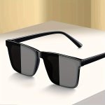 Oversized Square Fashion Glasses Vintage Style For Men And Women Perfect For Outdoor Parties And Photography Props Anti Glare Su