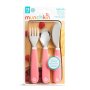 Munchkin Splash Toddler Fork-knife-spoon - Pink