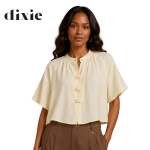 Detail Closure Swing Shirt - Cream S