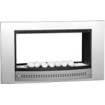 Double-sided Gas Fireplace - 800 Stainless Steel Facia
