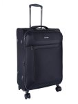 Istria Medium 4 Wheel Trolley Case Black