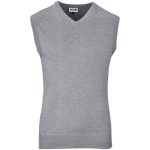 Mens Sleeveless Peru V-neck Jersey Grey