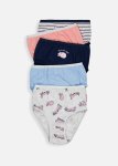 Cat Print Cotton Briefs 5 Pack