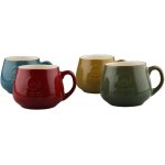 Gourmand 14336BL Blue 270ML Stoneware Tea Mug