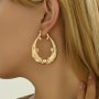 1 Pair Retro Dolphins Design Hoop Earrings 18K Gold-plated Double Dolphin Connection Earrings Ocean Style Holiday Gift