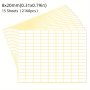 15 Sheets White Labels Stickers For Writing Multiple Sizes Small Price Tags Blank Storage Container Stickers For Jars File Folders School Office Kitchen Matte White