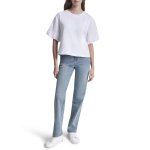Eyelet Puff Sleeve Shirt -white