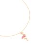 Goldair Gold Pink Diamante Flamingo Pendant Necklace