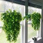 2 Pack Artificial Hanging Plants Fake Hanging Plant Fake Potted Greenery Plants Faux Eucalyptus Vine Eucalyptus Vine In Pot For Home Room Indoor Outdoor Shelf Decor