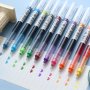 10PCS Quick-dry Gel Pens 0.5MM Fine Point Assorted Colors - Ideal For Students & Office Use