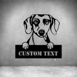 Daschounds With Custom Text - 450MM Rust Coat