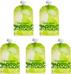 Reusable Baby Puree Food Pouch Plastic Storage Pouch