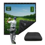 Golf Impact Screen Double Layer Low Noise On Impact Durable Grommets Reinforced Black Border High-strength Polyester Indoor outd