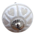 Ceramic Cabinet Knob Heart Design 6CM