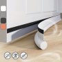 Weather Stripping Door Seal: Polyester Fiber Draft Stopper Anti-insect Noise Reduction Under Door Weatherstrip Gap Blocker