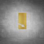 Arrow Sign D05 - Brushed Brass