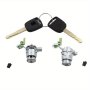 Left + Right Door Lock Cylinder With Keys Fits For Honda For Cr-v For Civic For Element 72185S9A013 72185-S9A-013