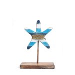 Wood Starfish On Stand 21CM