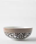Leopard 22.5CM Salad Bowl - White & Brown